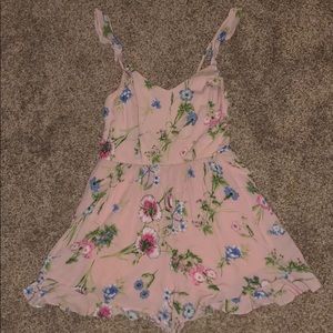 Pink Floral Romper